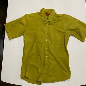 Sears vintage avocado button up